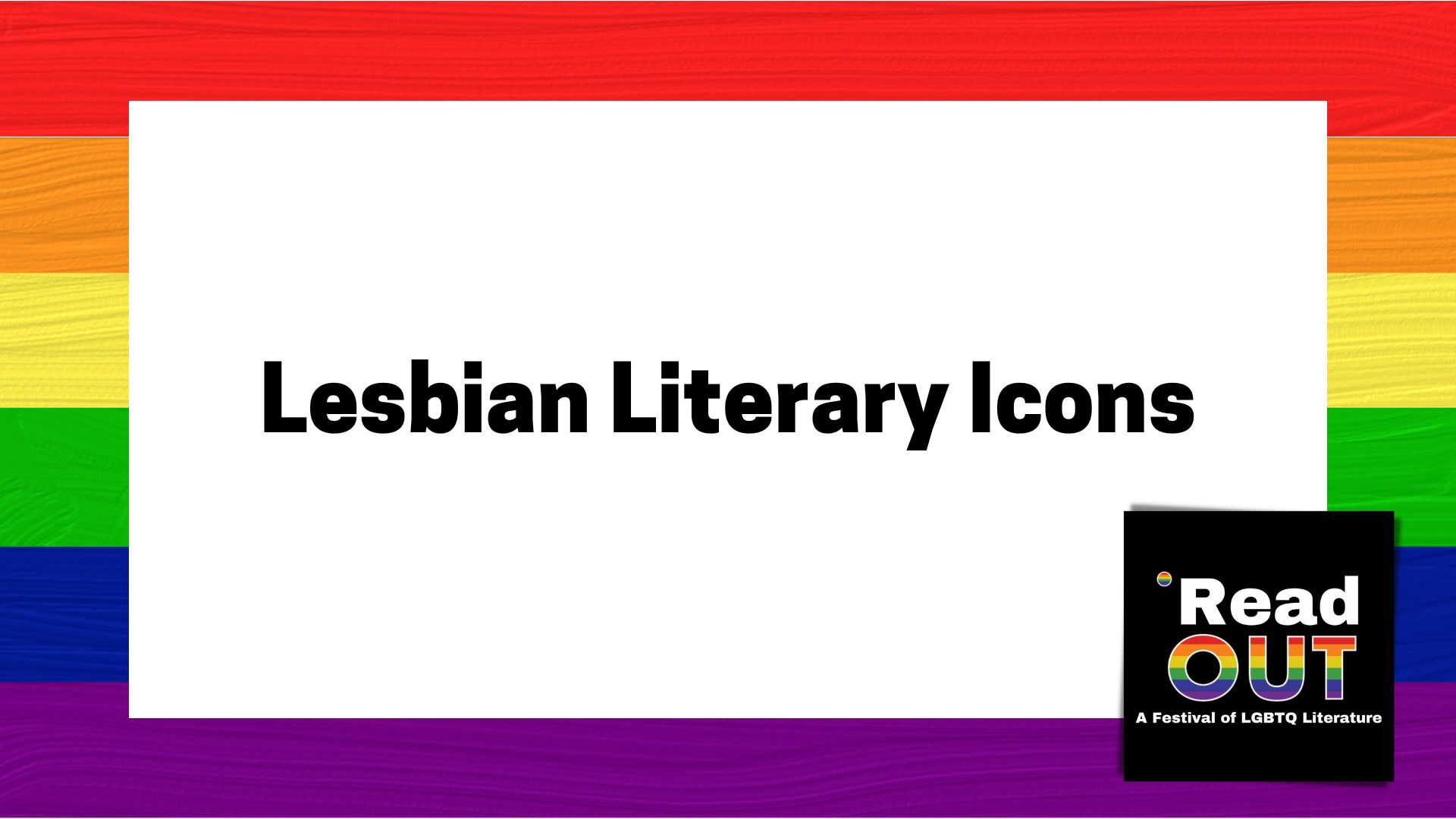 Lesbian Literary Icons