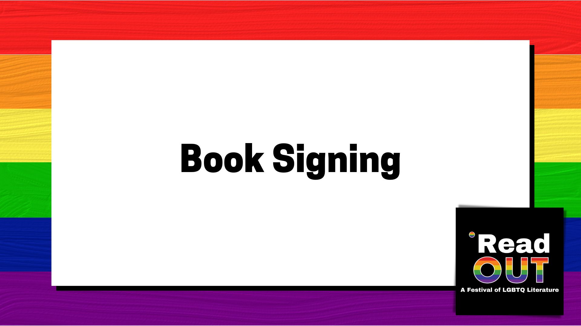 Book Signing On-Site